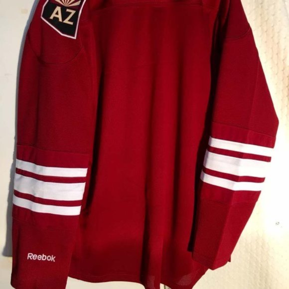 REEBOK ARIZONA COYOTES PREMIER JERSEY Red Size S, M,L,XL,2X NEW w TAGS - Picture 4 of 5